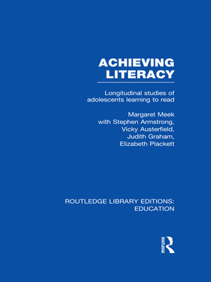cover image of Achieving Literacy (RLE Edu I)